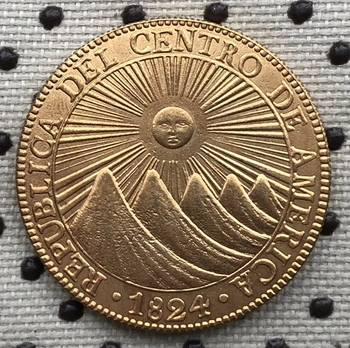 1824 Центральноамериканская Republika 8 kovanica Eskudo 35 mm