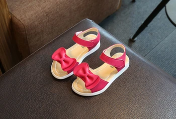 Gaorui sandale za djevojčice 2019 ljetna nove cipele princeza dječje korejski dječje cipele s kravatom, sandale s ribljim ustima, cipele za djevojčice, slatka