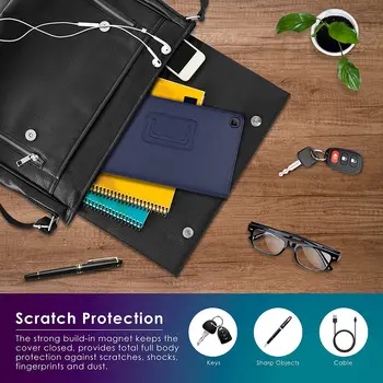 Lagana torbica za Samsung Galaxy Tab A7 Lite 8,7 cm 2021 SM-T225 / SM-T220 Smart-stalak za Galaxy Tab 8,0 T290 PC Kruti Stražnji poklopac