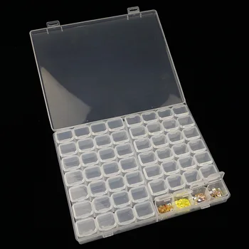 56 Komaraca Plastična Kutija Stopice Za Nokte Tablete Za Spremanje Malih Stvari Transparentne Mini-Držač