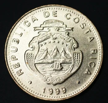 Costa Rica 100 Colones Kovanice Amerike Originalna Rijetke kovanice Spomen-Izdanje Trenutno